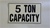 Machinery Capacity Labels - Decal
