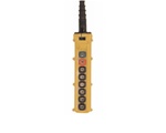 L8-S-1M Ductowire L series - 8 button pendant - 6 Single Speed Buttons with
            Maintained On/Off Buttons.  Includes legend plates
          Multi-step cord grip, strain relief hook and boots.