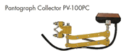 PC-100SC Electromotive 100 Amp Single Arm Collector with Standard Shoe Holder