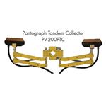 PC-200SPTC 200 Amp Tandem Pantograph (Double Arm) Collector with Standard Shoe Holders